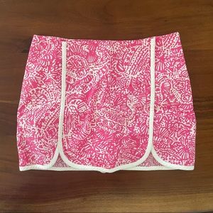 Lilly Pulitzer Zip Up Skort EEUC